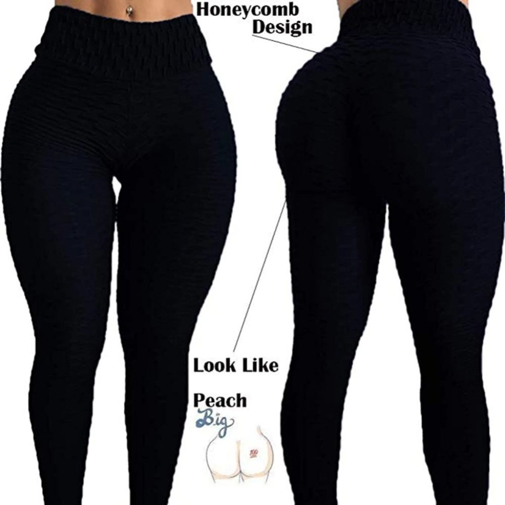 NTW Anticellulite Fitness Leggings Pants. Black - Picture 12 of 14